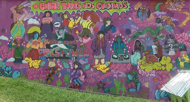 Con mural resaltan procesos sociales liderados por mujeres