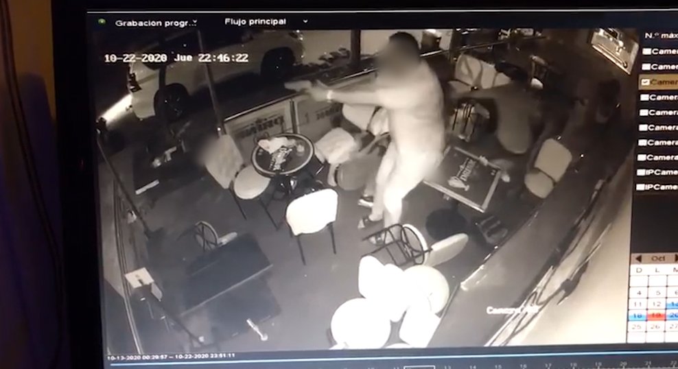 Video: En enfrentamiento terminó un intento de robo en un bar de la Av. Nutibara