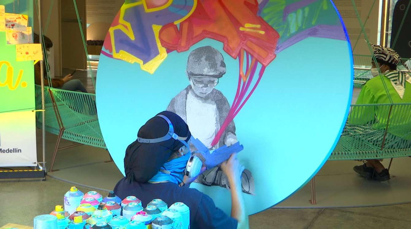 Con arte cerró el mes por la Noviolencia en Medellín