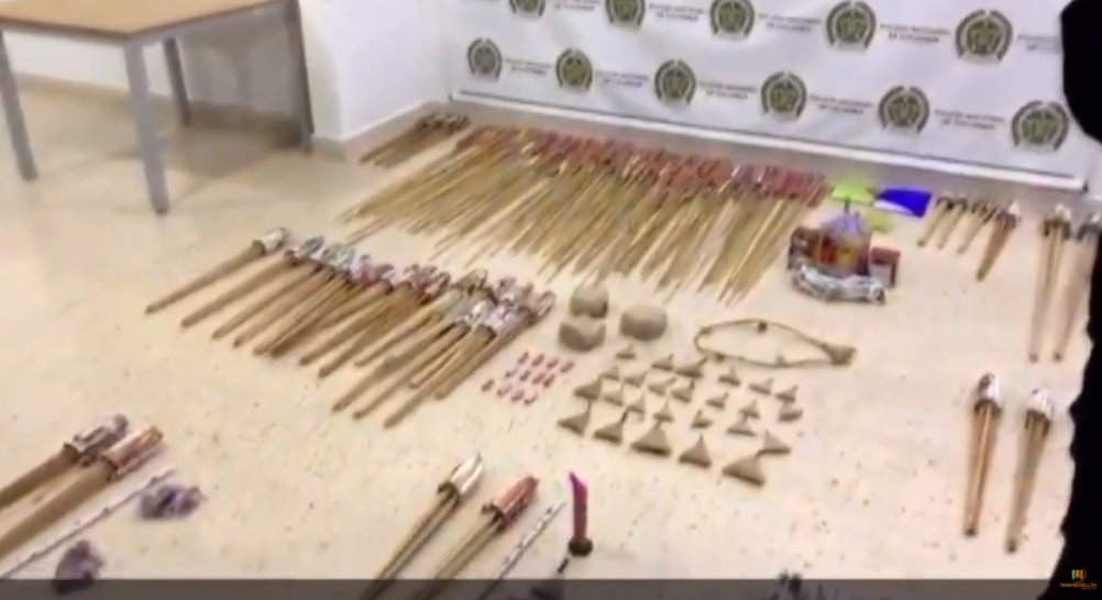 70 kilos de pólvora fueron incautados en el municipio de La Estrella