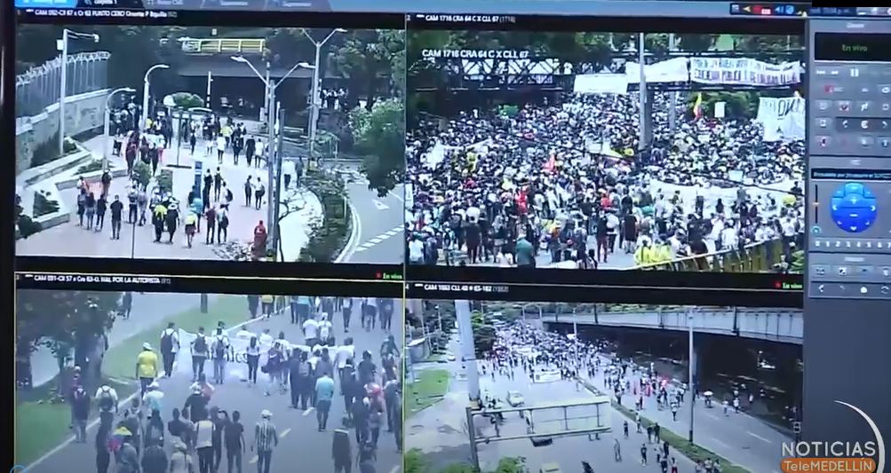 Avanza Paro Nacional del 28 de abril en Medellín