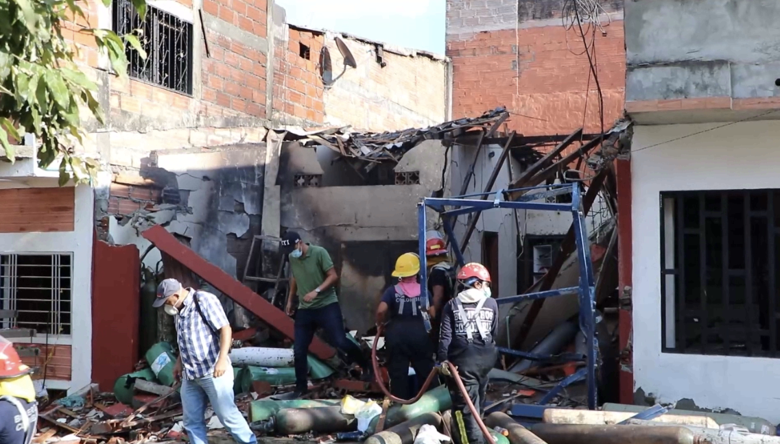 Explosión en bodega de gas deja ocho heridos en Caucasia