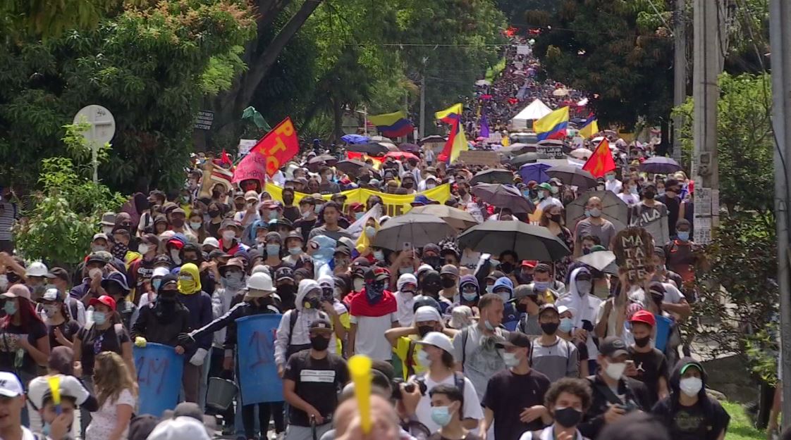 Así se vivió el paro nacional del 5 de mayo en Medellín