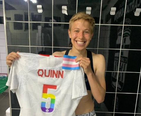 Quinn es la primera deportista trans que compite en Tokio 2020