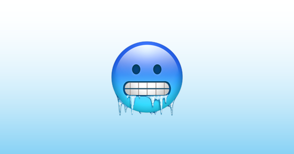 El verdadero significado del emoji de la cara congelada