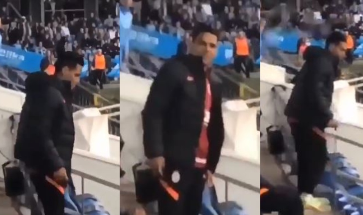 (Video) Radamel Falcao García salió corriendo cuando varios hinchas se pusieron a pelear