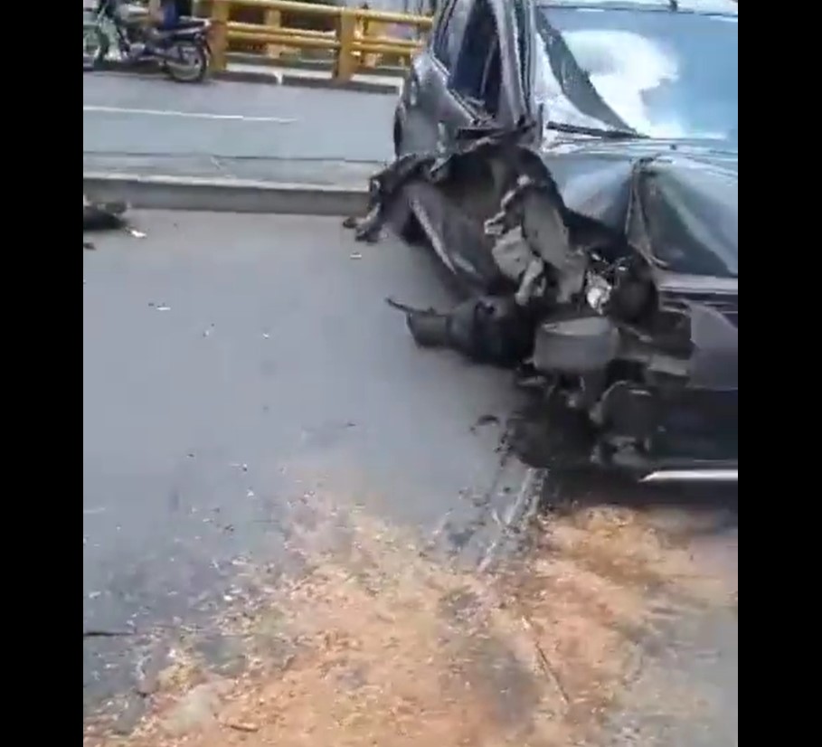 (Video) Fuerte accidente de tránsito se registro en Sabaneta