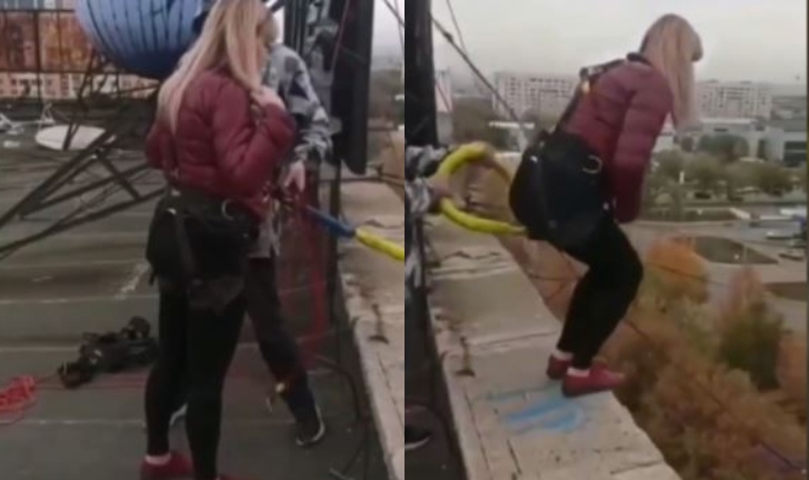 (Fuerte video) Mujer muere al saltar de bungee
