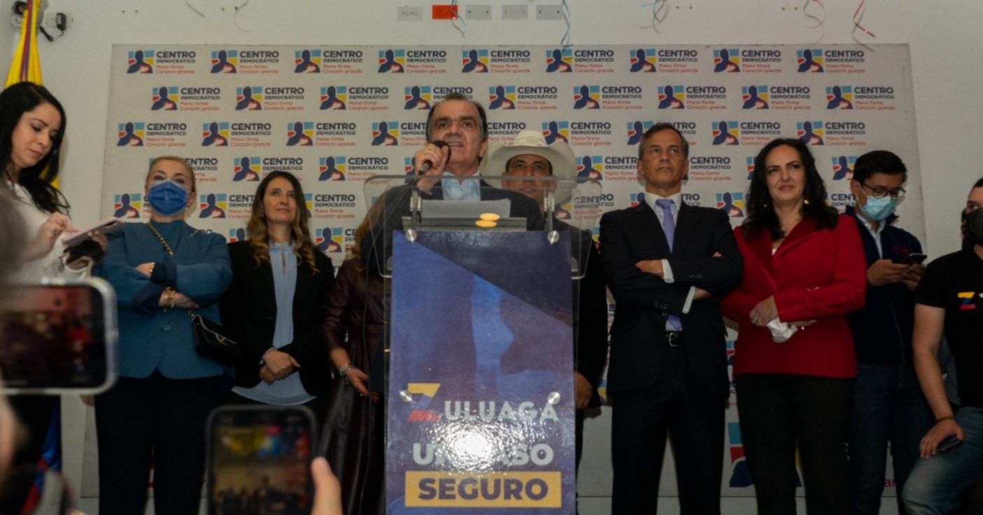 Óscar Iván Zuluaga, candidato presidencial del Centro Democrático