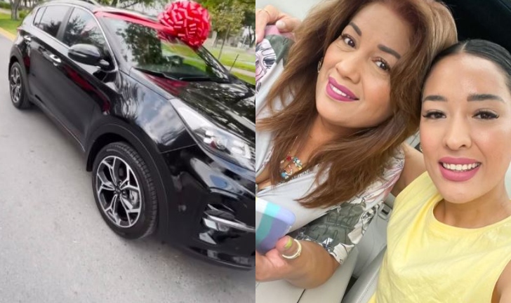 (Video) Infuenciadora rifó un carro y se lo ganó su mamá