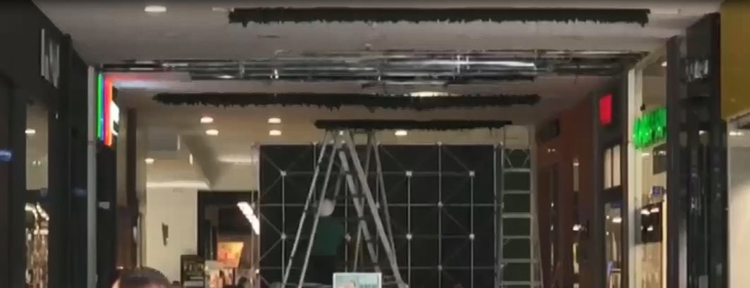 (Video) Se cayó techo en el centro comercial Florida