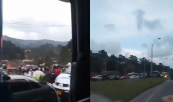 ¡Atención! Movilidad reducida en la Autopista Medellín-Bogotá por grave accidente de tránsito
