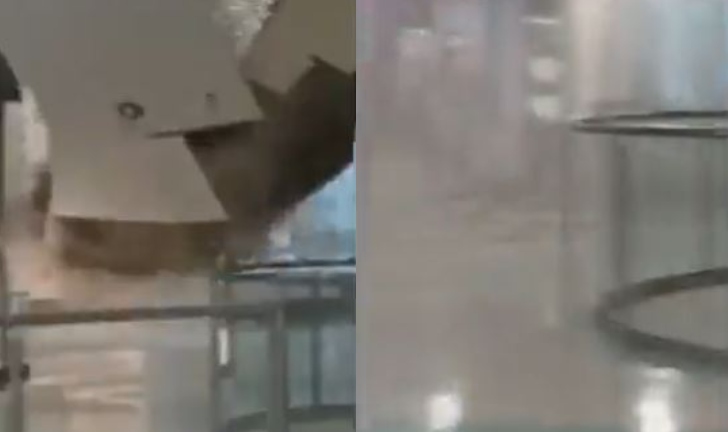 (Video) Se cayó techo en el centro comercial La Central