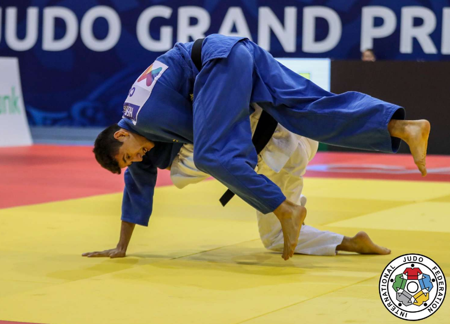 Judoca antioqueño Juan Pablo Hernández en el Grand Slam de Tel Aviv