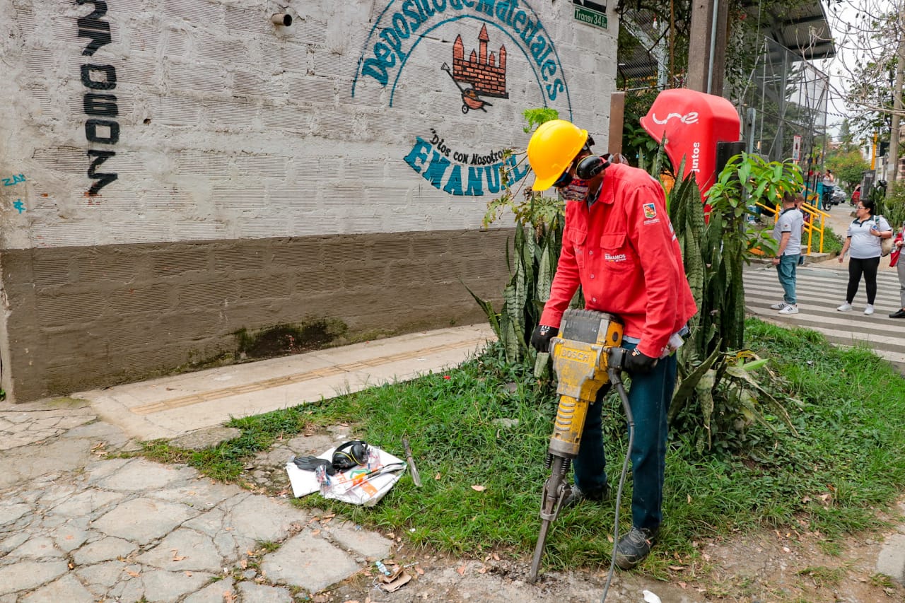 Ocho barrios de Envigado contarán con andenes renovados