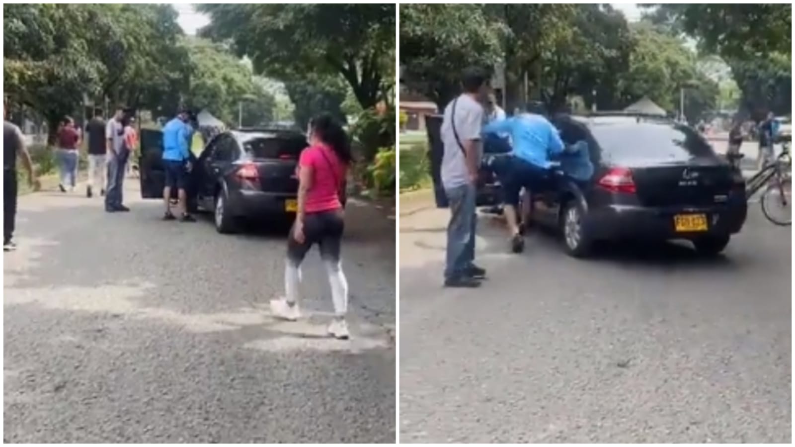 (Video) Conductor por poco causa una tragedia en la ciclovía de Envigado