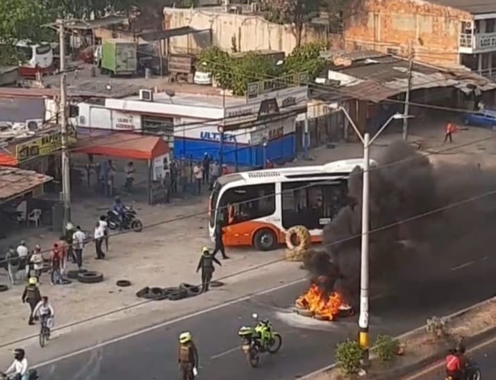 Protestas de mototaxistas causó caos en Cartagena: hay 14 detenidos