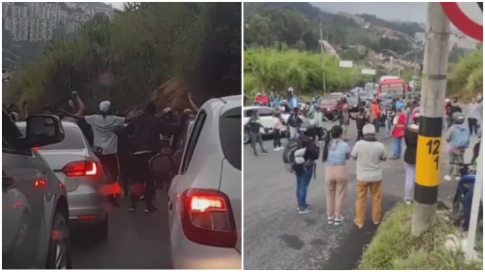 (Video) Manifestación ciudadana cerca al Túnel de Occidente