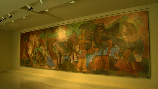 “Escena con Jinete”, el único mural de Botero en Colombia