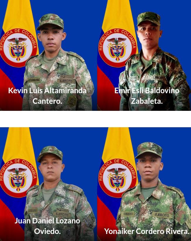 Seis soldados muertos en ataque con explosivos en Frontino