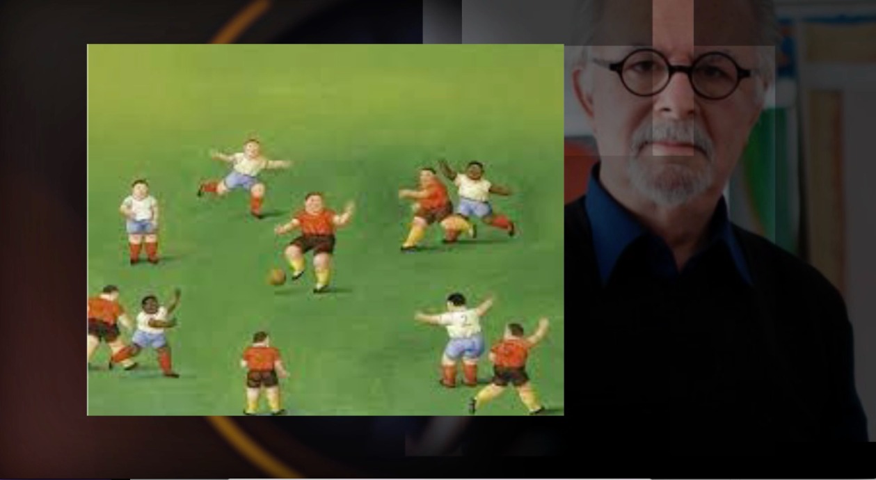 El maestro Fernando Botero también pintó al fútbol