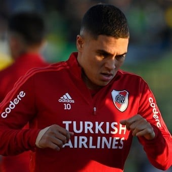 Se lesionó Juan Fernando Quintero en River