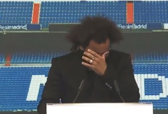 Marcelo no pudo contener las lágrimas tras despedirse del Real Madrid