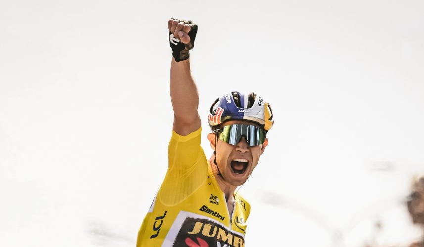 Van Aert ratificó su liderato en el Tour de Francia con victoria de etapa.