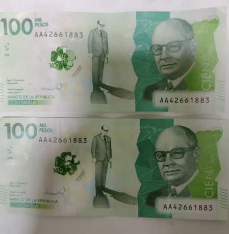 ¡Atención comerciantes de Medellín! Circulan billetes falsos de 100 mil pesos