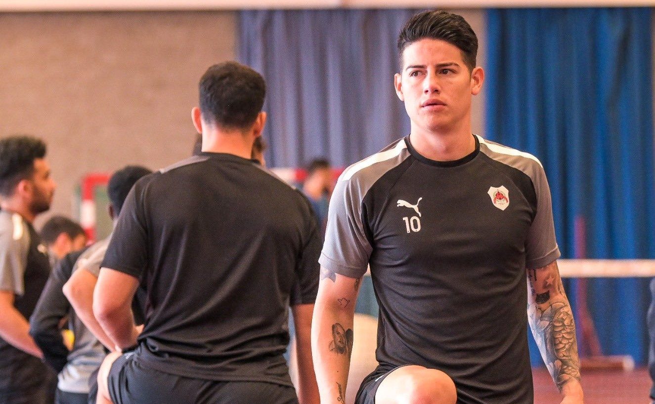 James Rodríguez desmiente versiones de posible lesión con el Al Rayyan