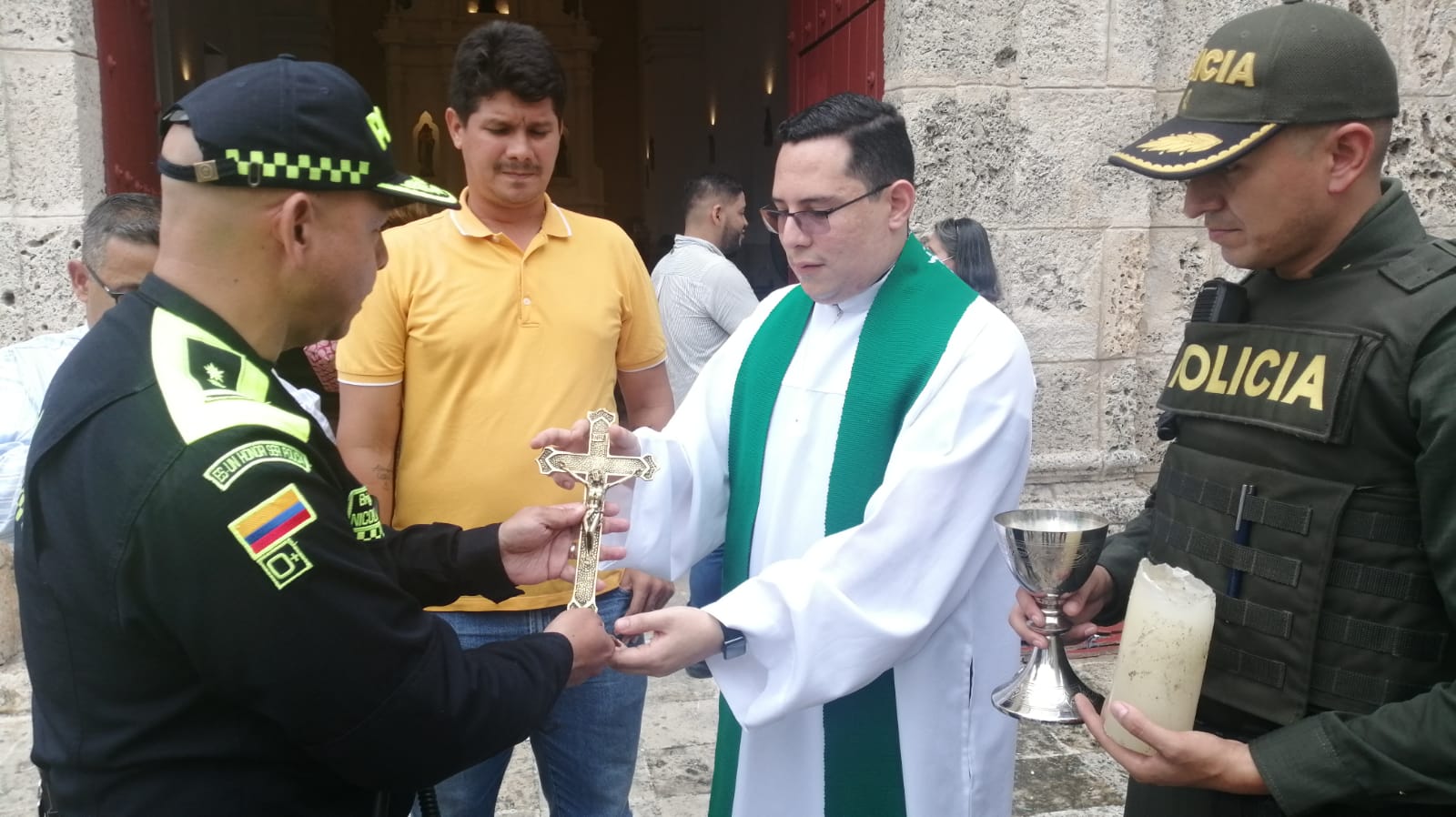 Policía recupera elementos hurtados en una iglesia católica de Cartagena