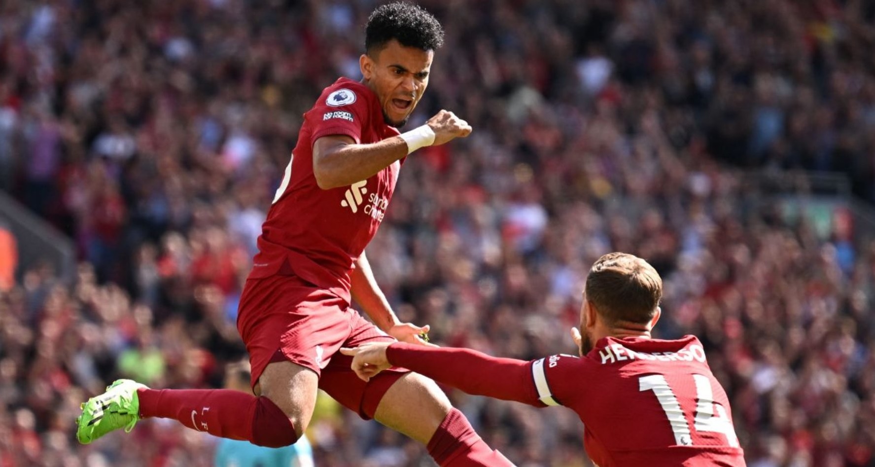 Primer doblete de Luís Díaz con Liverpool en la goleada al Bournemouth