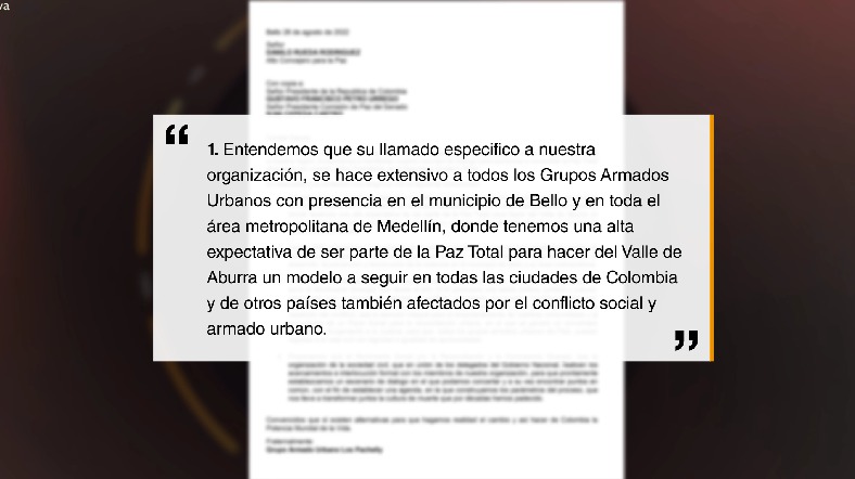 El grupo armado 'Los Pachelly' quiere participar en política de acogimiento