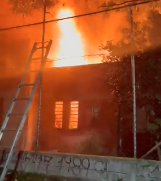 Bomberos atendieron incendio en sede social de Guayabal