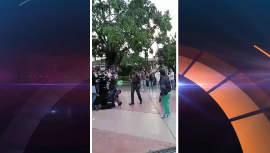 [Video] En Guatapé fue agredida una uniformada de la Policía