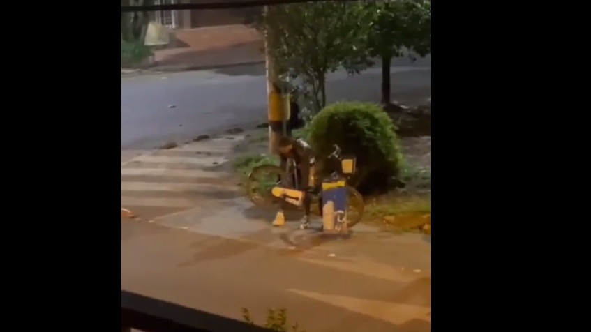 Vuelven a vandalizar bicicleta de Encicla