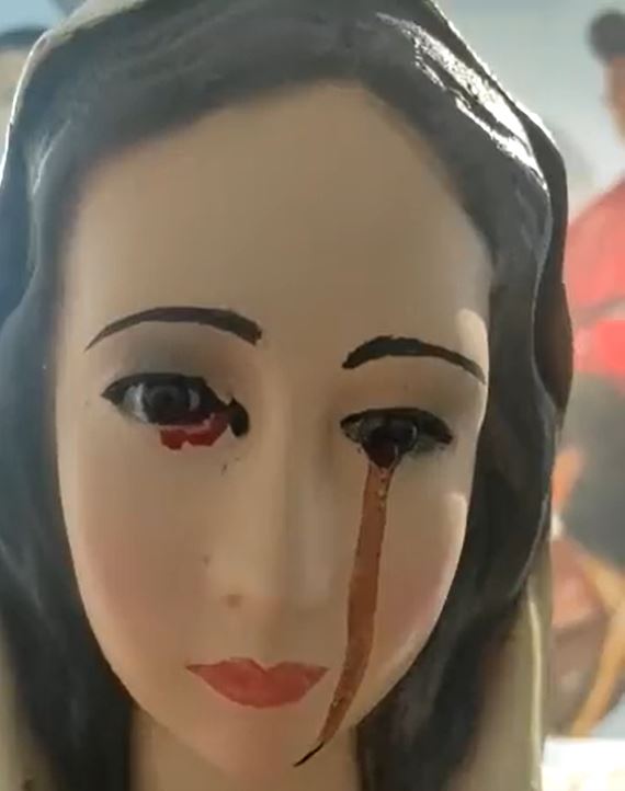 (Video) Virgen llora sangre en Bucaramanga