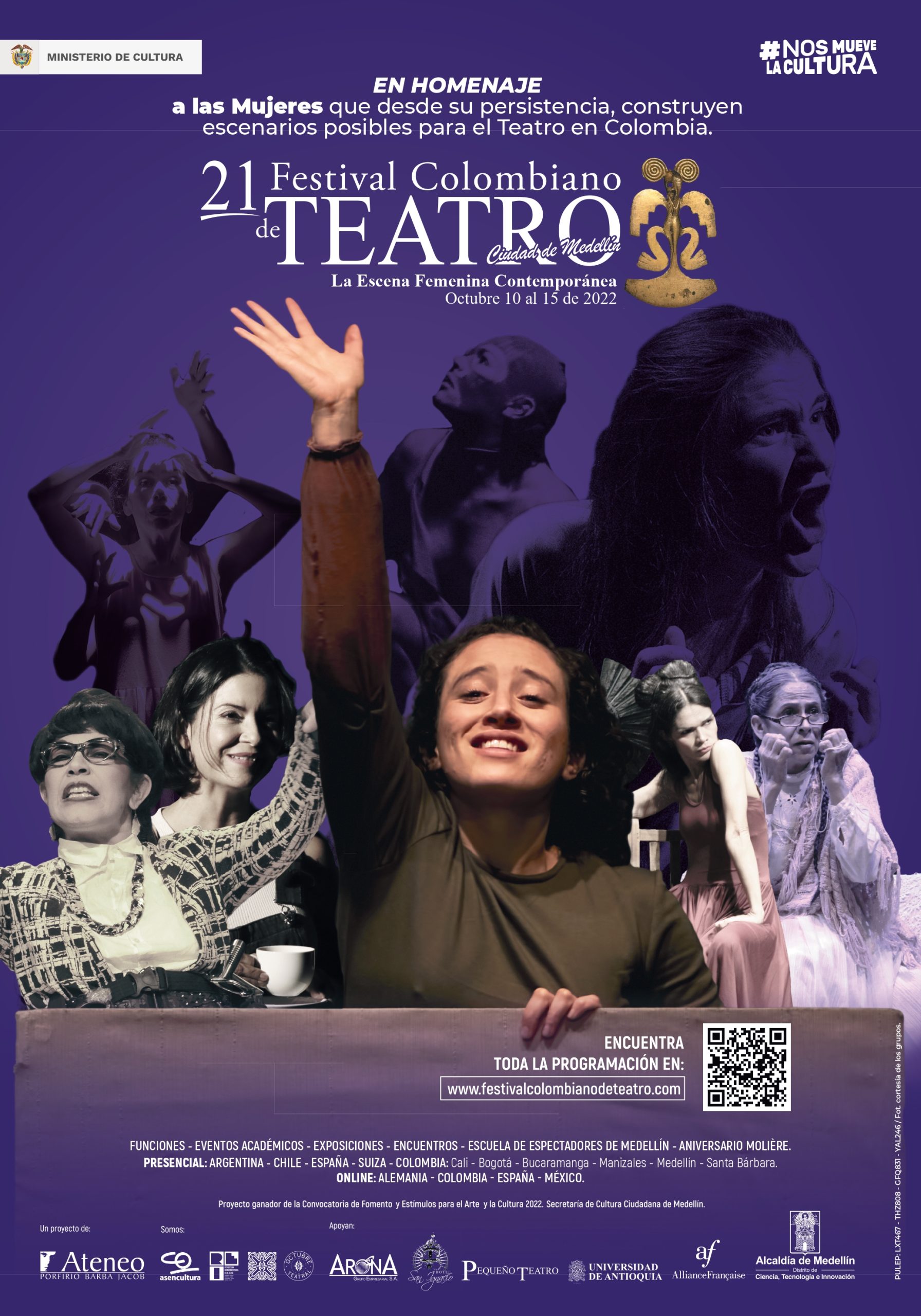 Festival Colombiano de Teatro rinde homenaje a la escena femenina contemporánea