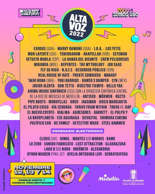 Altavoz Fest 2022 cartel de bandas