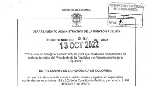 Decreto 2003 de 2022