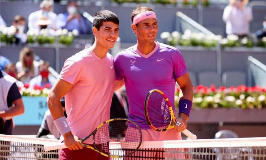 Carlos Alcaraz y Rafa Nadal, los mejores tenistas del