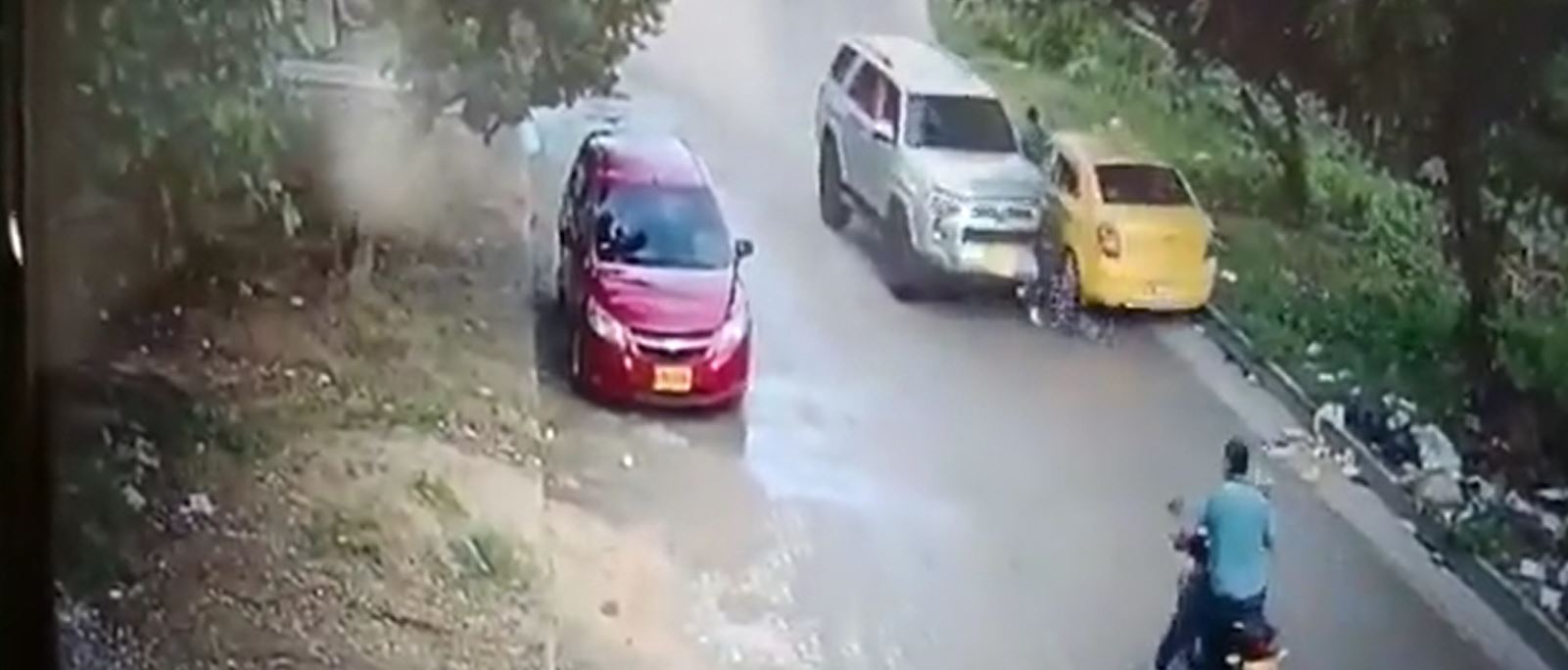 (Video) Choque de camioneta que transportaba herido en balacera de Puerto Colombia