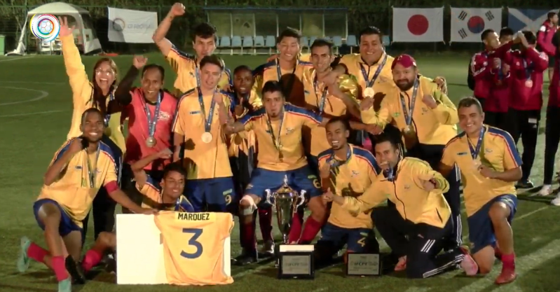 Colombia, campeona mundial de fútbol 7 en Italia