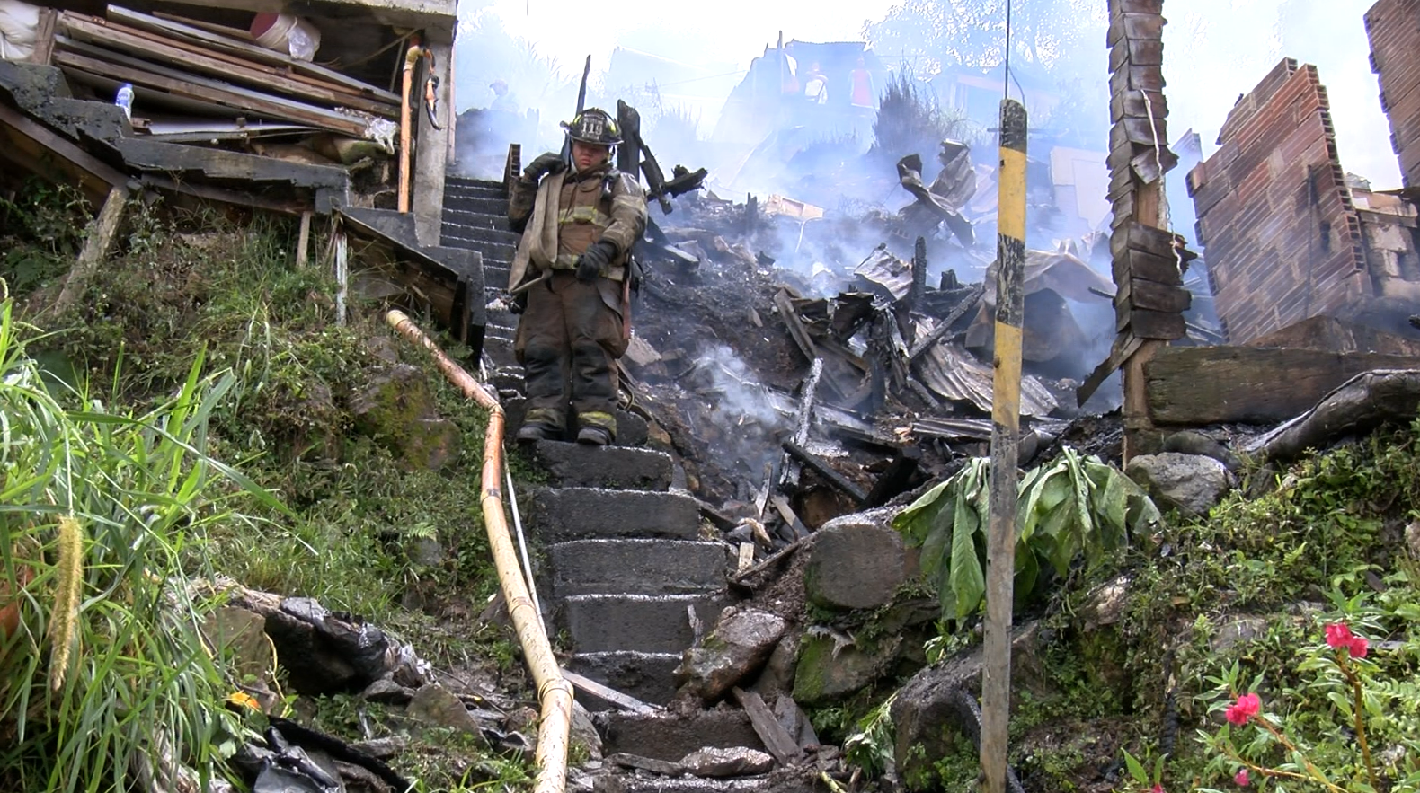 Un incendio consumió 8 viviendas en Santa Rita de Bello