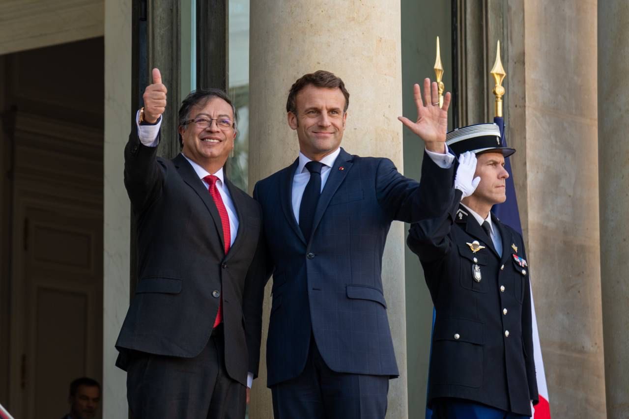 Inicia el encuentro entre el presidente Petro y Emmanuel Macron