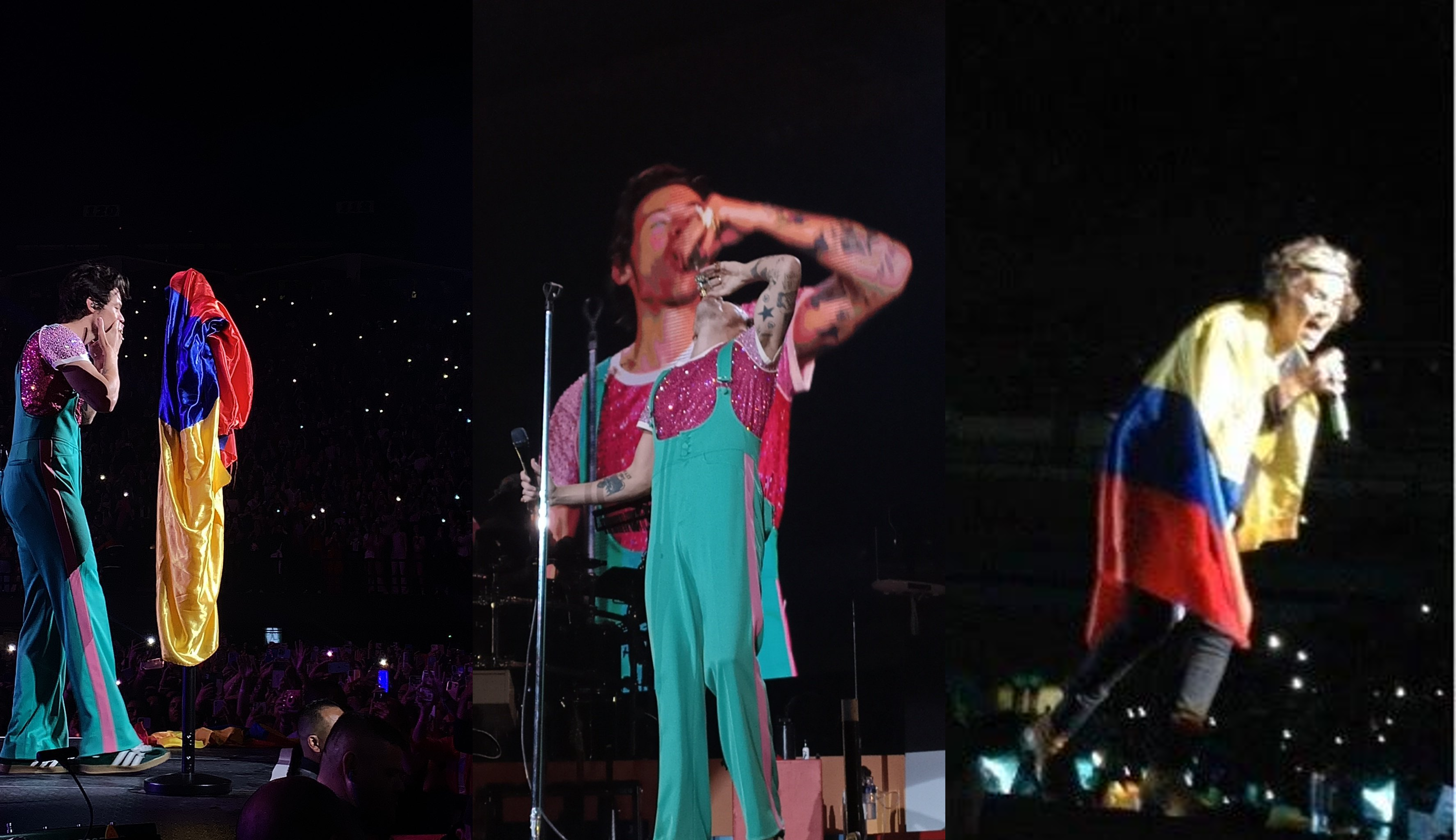 Harry Styles genera conmoción en concierto de Bogotá y hasta le tocó parar de cantar