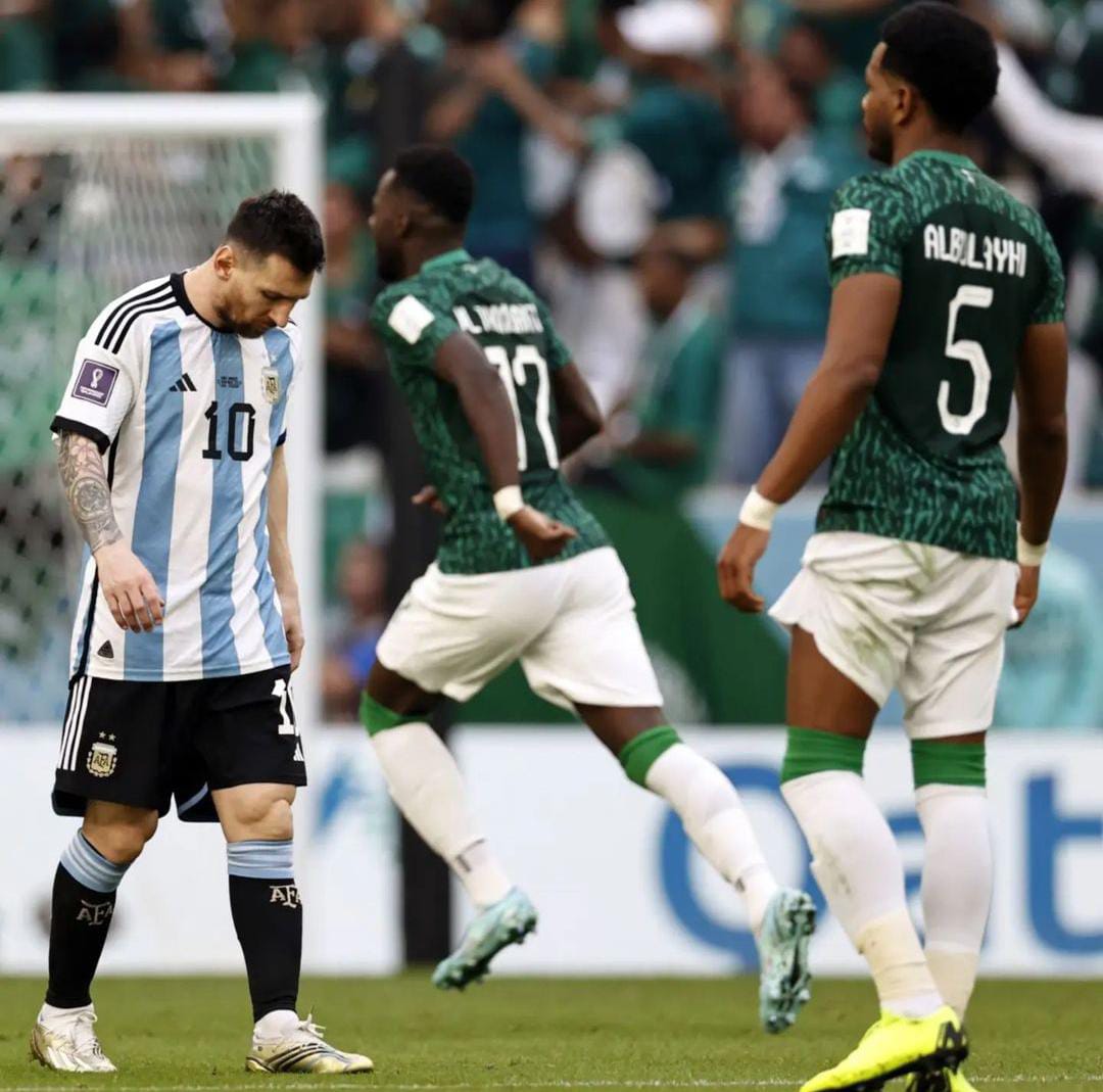 El fallido debut mundialista de Argentina ante Arabia Saudí