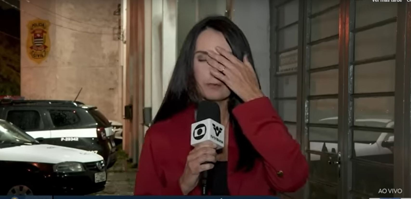 (Video) Reportera brasileña se desmayó en directo