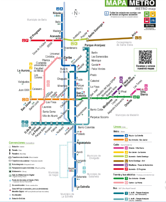 mapa Metro 