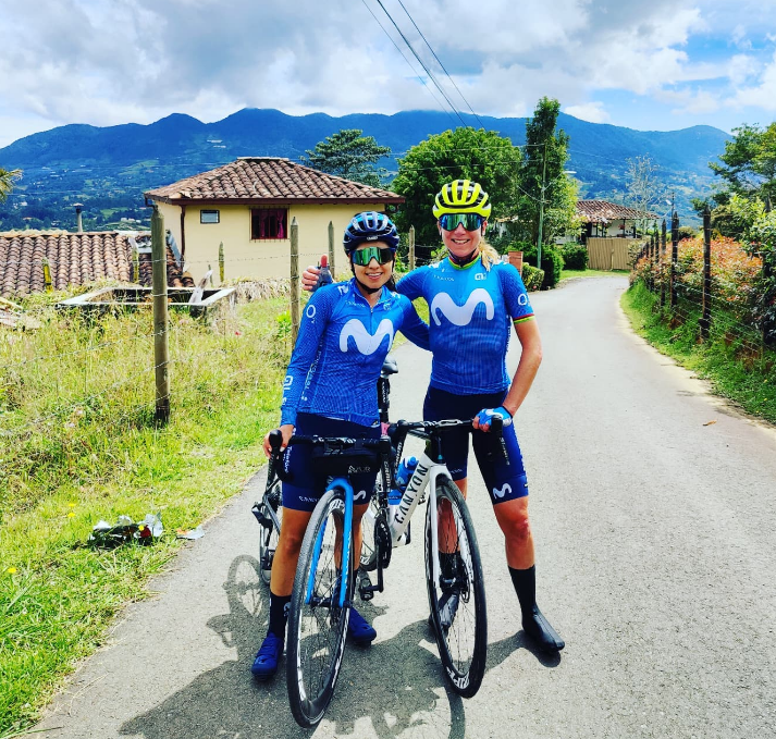 Campeona Olímpica de ciclismo entrena en tierras antioqueñas